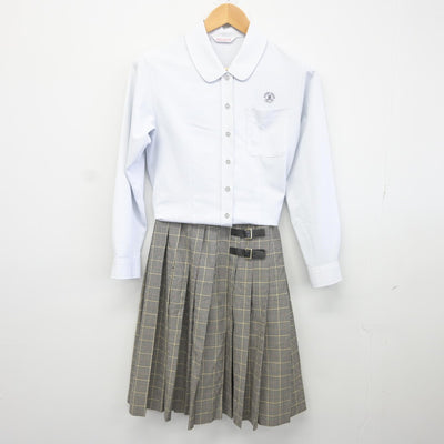 【中古】福岡県 久留米学園高等学校 女子制服 4点（ブレザー・シャツ・ニット・スカート）sf036070