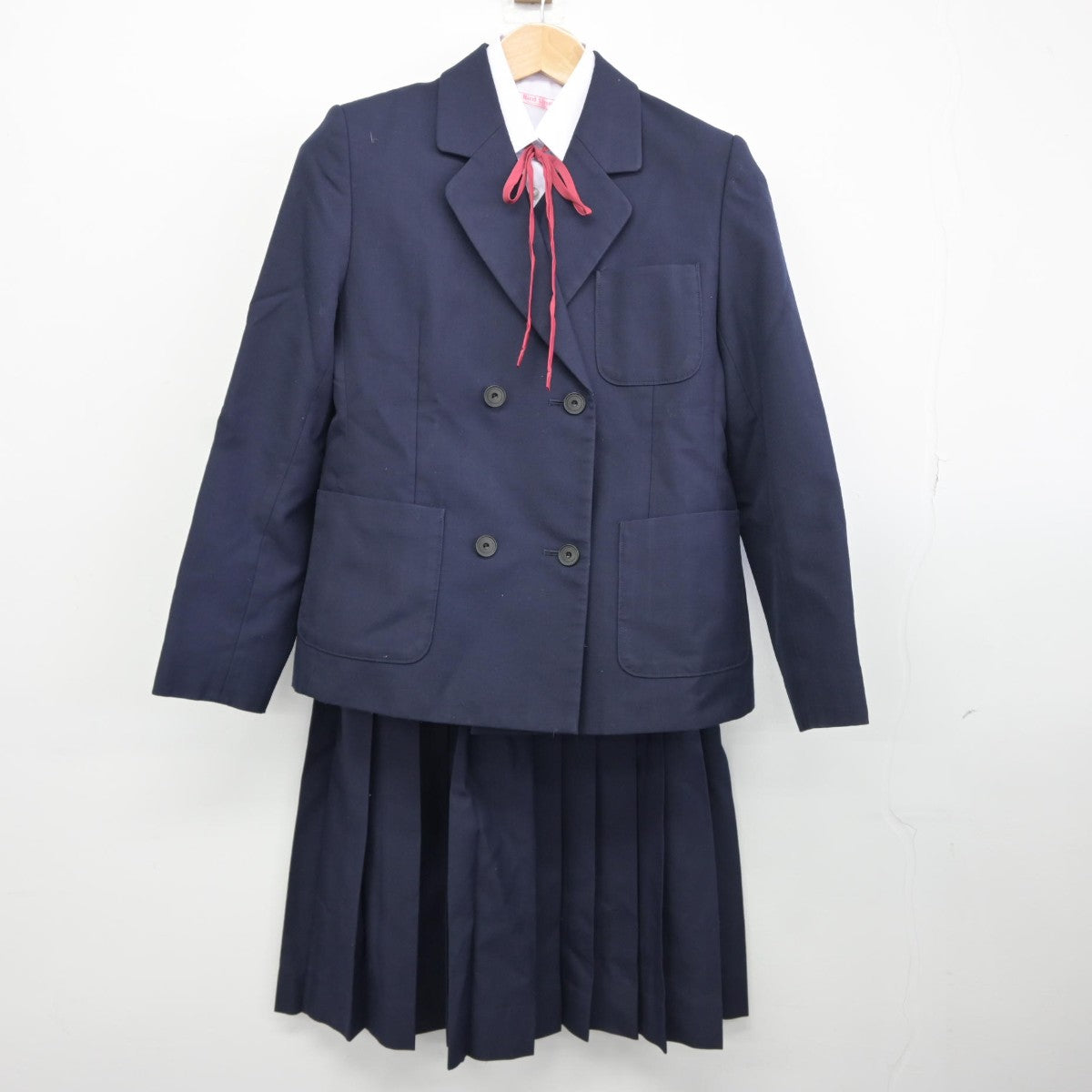 【中古】栃木県 下野市立国分寺中学校 女子制服 5点（ブレザー・ベスト・シャツ・スカート）sf036095