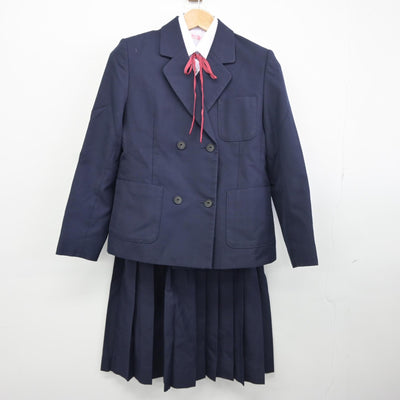 【中古】栃木県 下野市立国分寺中学校 女子制服 5点（ブレザー・ベスト・シャツ・スカート）sf036095