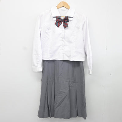 【中古】広島県 福山誠之館高等学校 女子制服 3点（シャツ・スカート）sf036114