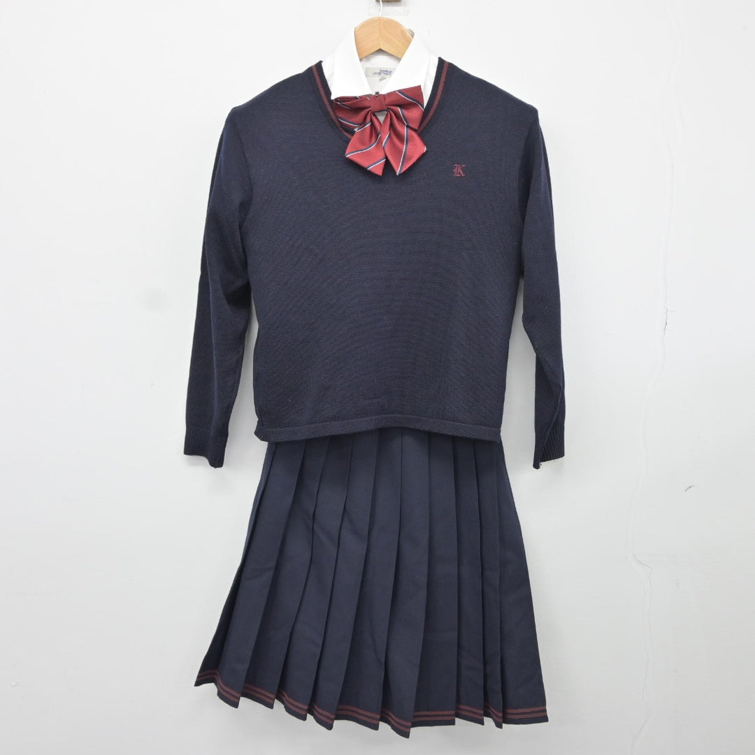 【中古】静岡県 浜松開誠館高等学校 女子制服 5点（ブレザー・ニット・シャツ・スカート）sf036116 | 中古制服通販パレイド