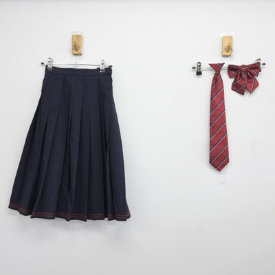 【中古】静岡県 浜松開誠館高等学校 女子制服 5点（ニットベスト・シャツ・スカート）sf036117