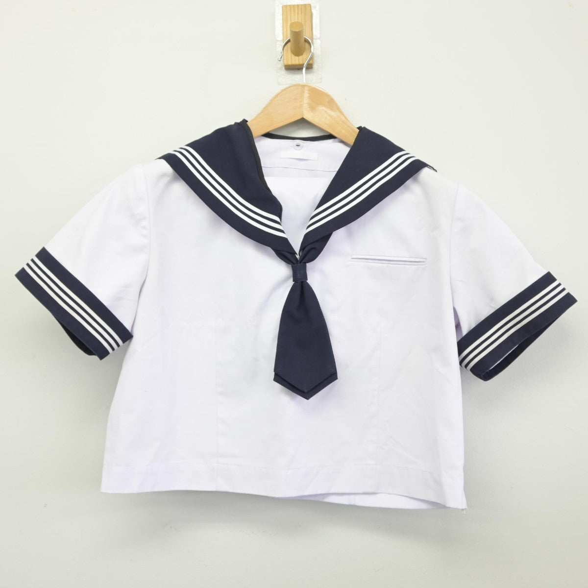 【中古】千葉県 和洋国府台女子中学校 女子制服 3点（セーラー服・ジャンパースカート）sf036132