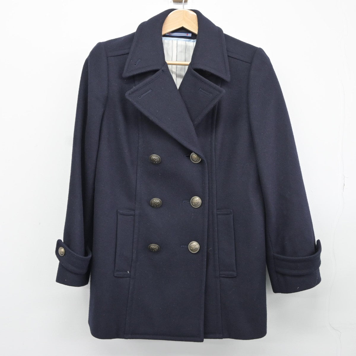 【中古】熊本県 九州学院中学校 女子制服 1点（コート）sf036139