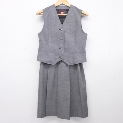 【中古】北海道 手稲東中学校 女子制服 2点（ベスト・スカート）sf036141