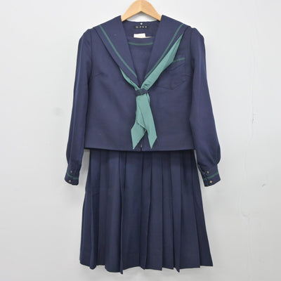 【中古】大阪府 堺市立月州中学校 女子制服 3点（セーラー服・スカート）sf036153