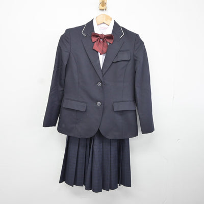 【中古】福岡県 平尾中学校 女子制服 4点（ブレザー・シャツ・スカート）sf036159