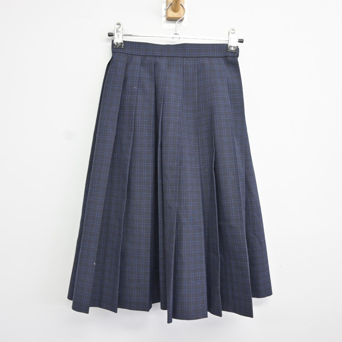 【中古】福岡県 平尾中学校 女子制服 3点（ニットベスト・シャツ・スカート）sf036160