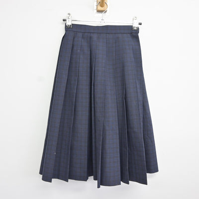 【中古】福岡県 平尾中学校 女子制服 3点（ニットベスト・シャツ・スカート）sf036160