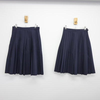 【中古】愛知県 名古屋市立港北中学校 女子制服 3点（セーラー服・スカート・スカート）sf036168