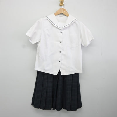 【中古】群馬県 前橋市立みずき中学校 女子制服 3点（セーラー服・スカート）sf036172