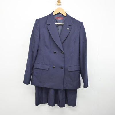 【中古】群馬県 勢多農林高等学校 女子制服 3点（ブレザー・ニット・スカート）sf036175