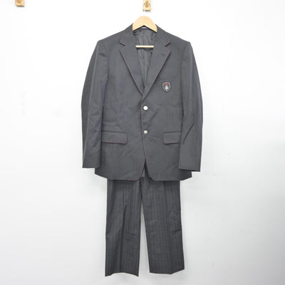 【中古】熊本県 勇志国際高等学校 男子制服 3点（ブレザー・ズボン・ズボン）sf036187