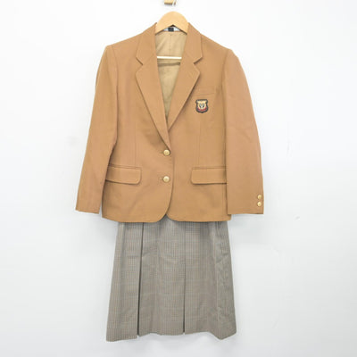 【中古】長崎県 長崎商業高等学校 女子制服 3点（ブレザー・スカート）sf036198