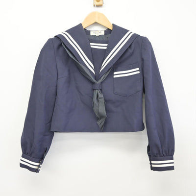 【中古】熊本県 託麻中学校 女子制服 3点（セーラー服・ジャンパースカート）sf036200