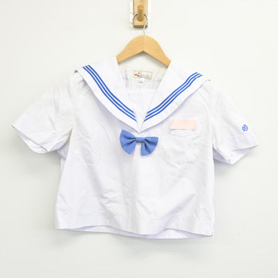 【中古】福岡県 御陵中学校 女子制服 2点（セーラー服・スカート）sf036218