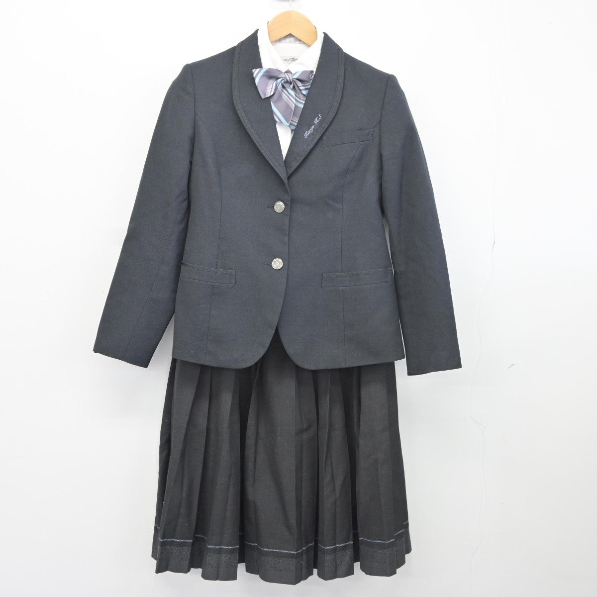 【中古】福岡県 光陵高等学校 女子制服 4点（ブレザー・シャツ・スカート）sf036230