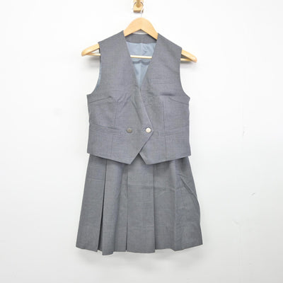 【中古】神奈川県 東鴨居中学校 女子制服 3点（ブレザー・ニット・スカート）sf036250