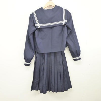 【中古】兵庫県 姫路市立山陽中学校 女子制服 4点（セーラー服・スカート・スカート）sf036253