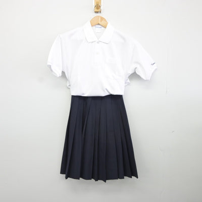 【中古】兵庫県 神戸市立玉津中学校 女子制服 2点（シャツ・スカート）sf036257