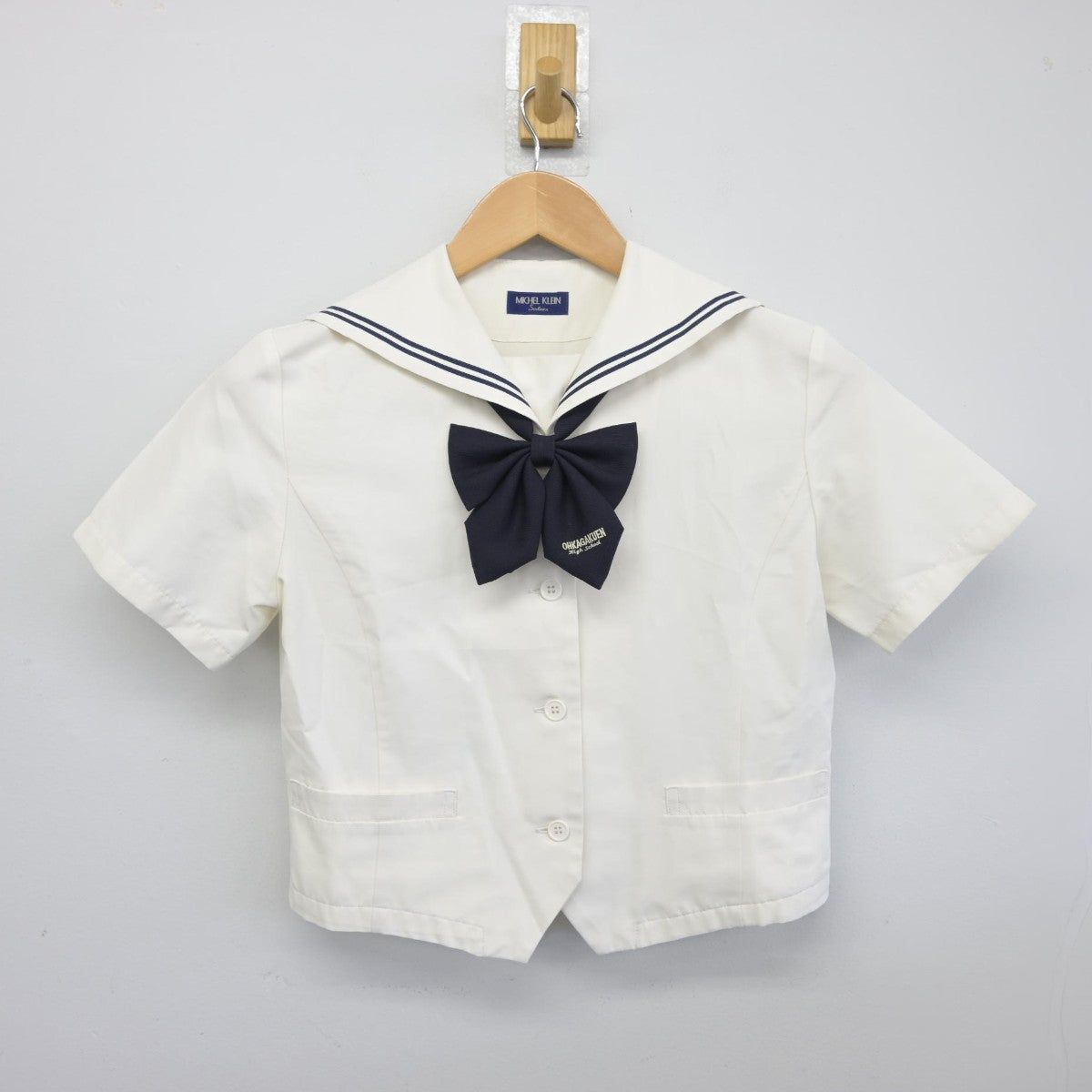 【中古】愛知県 桜花学園高等学校 女子制服 3点（セーラー服・スカート）sf036285