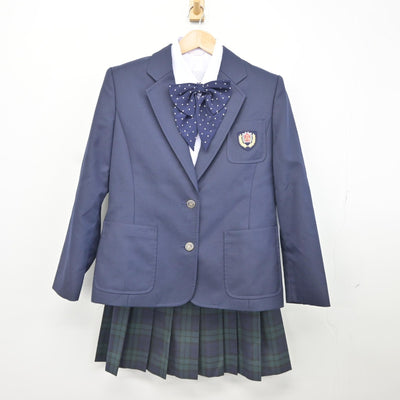 【中古】宮崎県 鵬翔高等学校 女子制服 5点（ブレザー・シャツ・スカート）sf036287