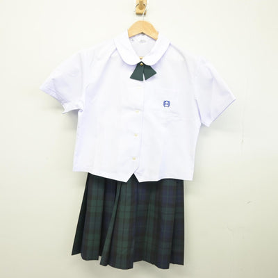 【中古】宮崎県 鵬翔高等学校 女子制服 3点（シャツ・スカート）sf036289