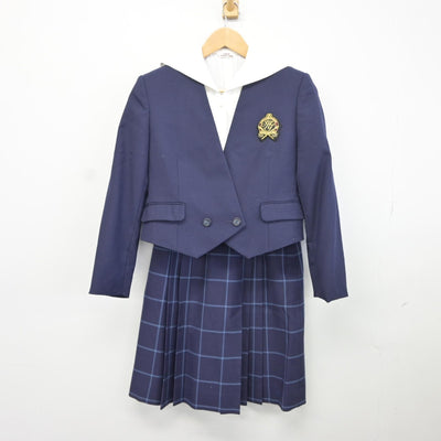 【中古】岐阜県 富田学園富田高等学校 女子制服 3点（ブレザー・シャツ・スカート）sf036312