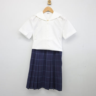 【中古】岐阜県 富田学園富田高等学校 女子制服 3点（シャツ・スカート）sf036313