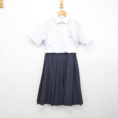 【中古】岐阜県 岐阜商業高等学校 女子制服 3点（シャツ・スカート）sf036319