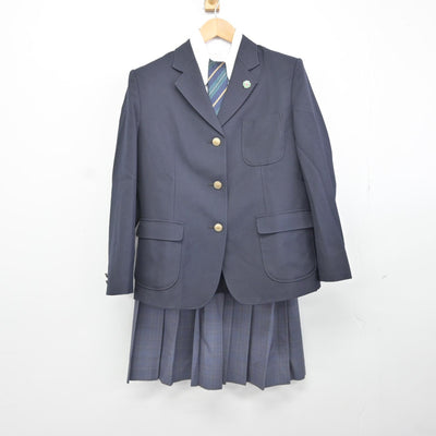 【中古】神奈川県 横浜市立城郷中学校 女子制服 5点（ブレザー・シャツ・スカート）sf036323