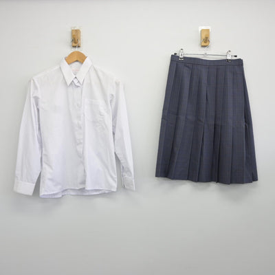 【中古】神奈川県 横浜市立城郷中学校 女子制服 5点（ブレザー・シャツ・スカート）sf036323