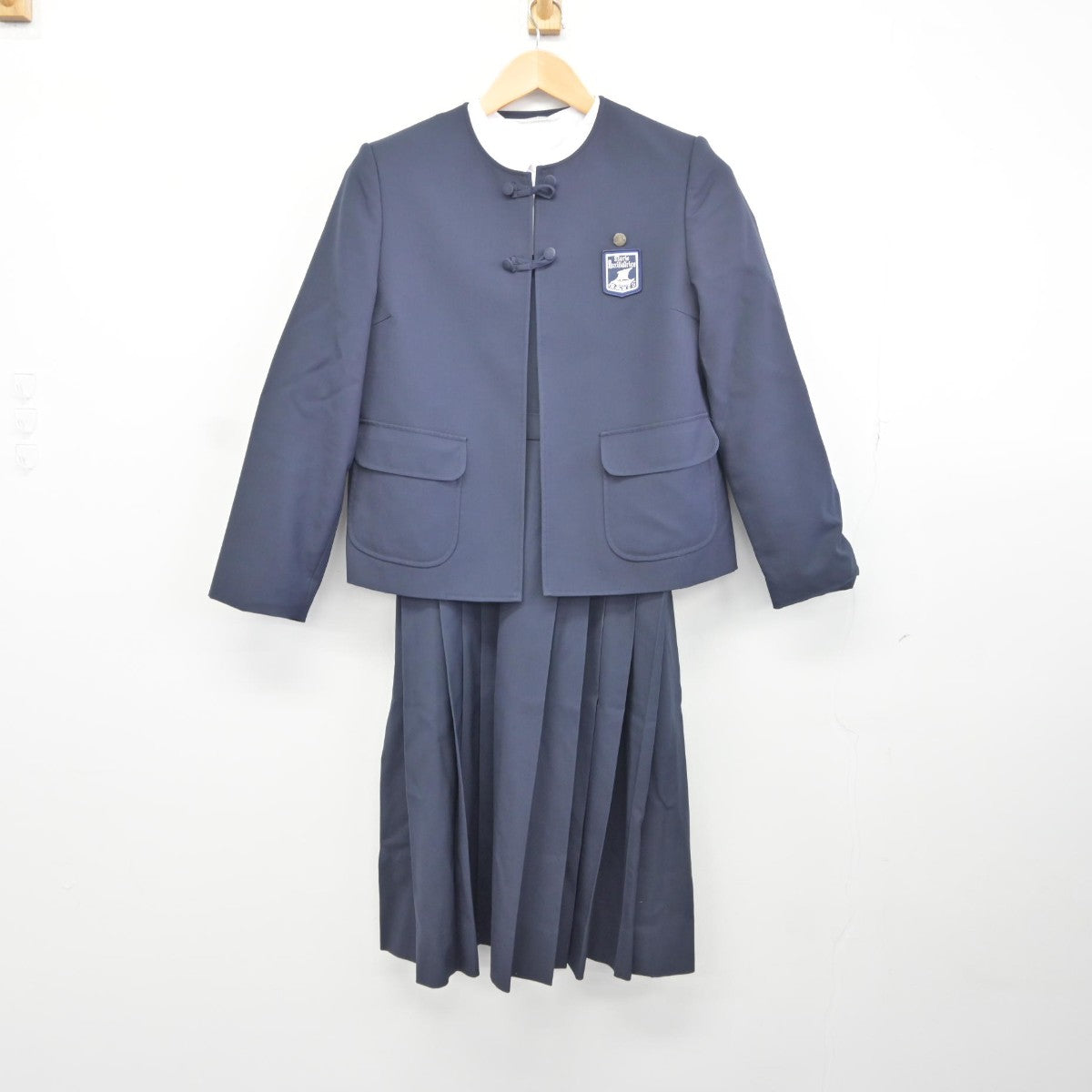 【中古】広島県 暁の星中学校 女子制服 3点（ブレザー・シャツ・ジャンパースカート）sf036343