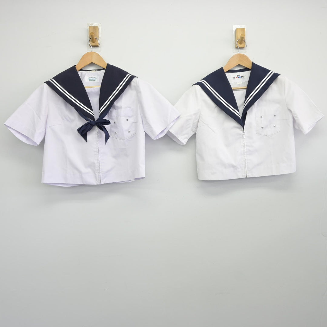 【中古】愛知県 豊橋市立豊岡中学校 女子制服 4点（セーラー服・セーラー服・スカート）sf036348 | 中古制服通販パレイド