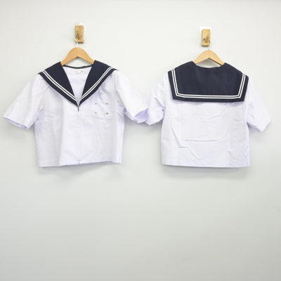 【中古】愛知県 豊橋市立豊岡中学校 女子制服 2点（セーラー服）sf036349