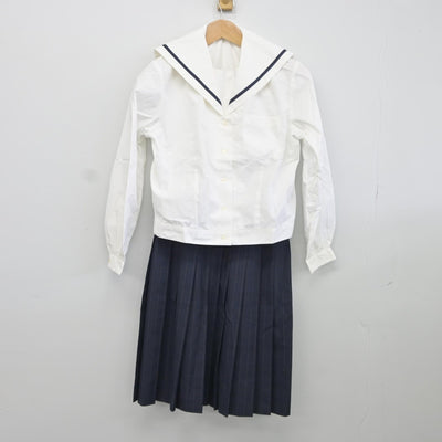 【中古】広島県 広島国際学院高等学校 女子制服 2点（セーラー服・スカート）sf036354