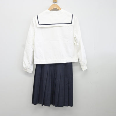 【中古】広島県 広島国際学院高等学校 女子制服 2点（セーラー服・スカート）sf036354