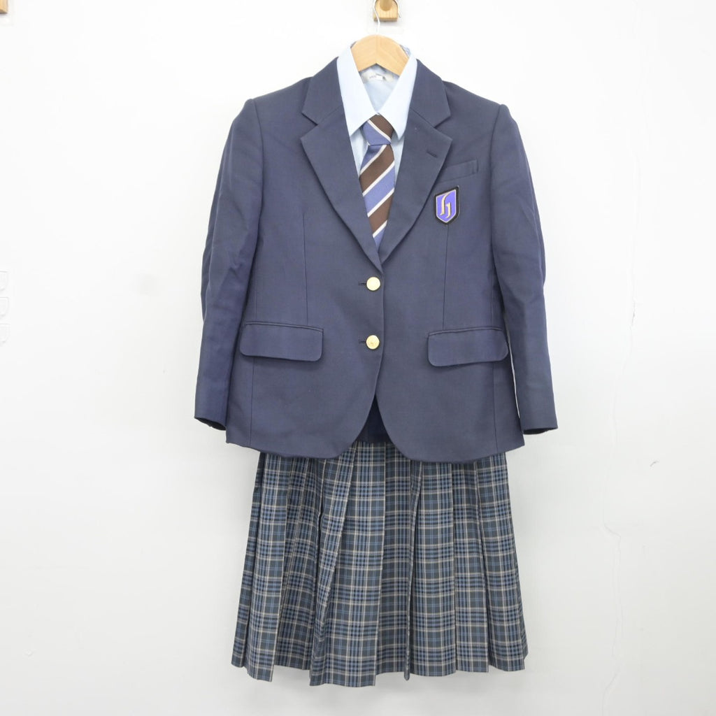 【中古】広島県 広島国際学院高等学校 女子制服 5点（ブレザー・シャツ・スカート）sf036355 | 中古制服通販パレイド