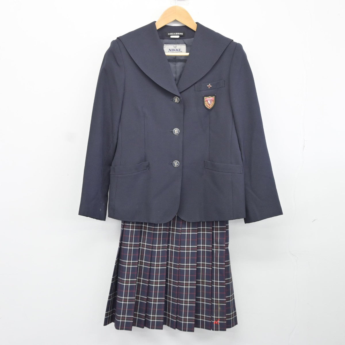 【中古】岐阜県 大垣日本大学高等学校 女子制服 3点（ブレザー・スカート）sf036361