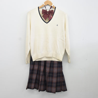 【中古】東京都 修徳中学校高等学校 女子制服 4点（ブレザー・ニット・スカート）sf036364