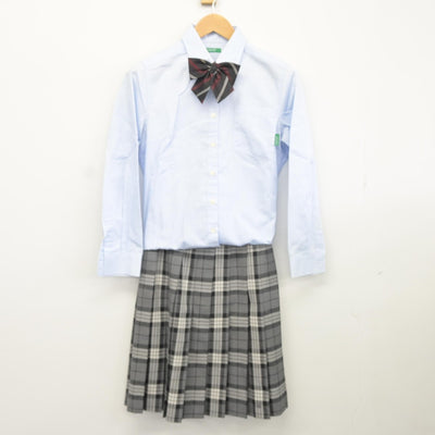 【中古】京都府 田辺高等学校 女子制服 4点（ブレザー・シャツ・スカート）sf036368