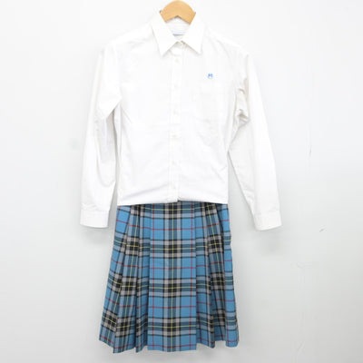 【中古】熊本県 熊本マリスト学園中学校高等学校 女子制服 4点（ブレザー・ニット・シャツ・スカート）sf036381