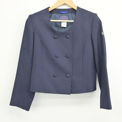 【中古】広島県 口田中学校 女子制服 2点（ブレザー・シャツ）sf036385