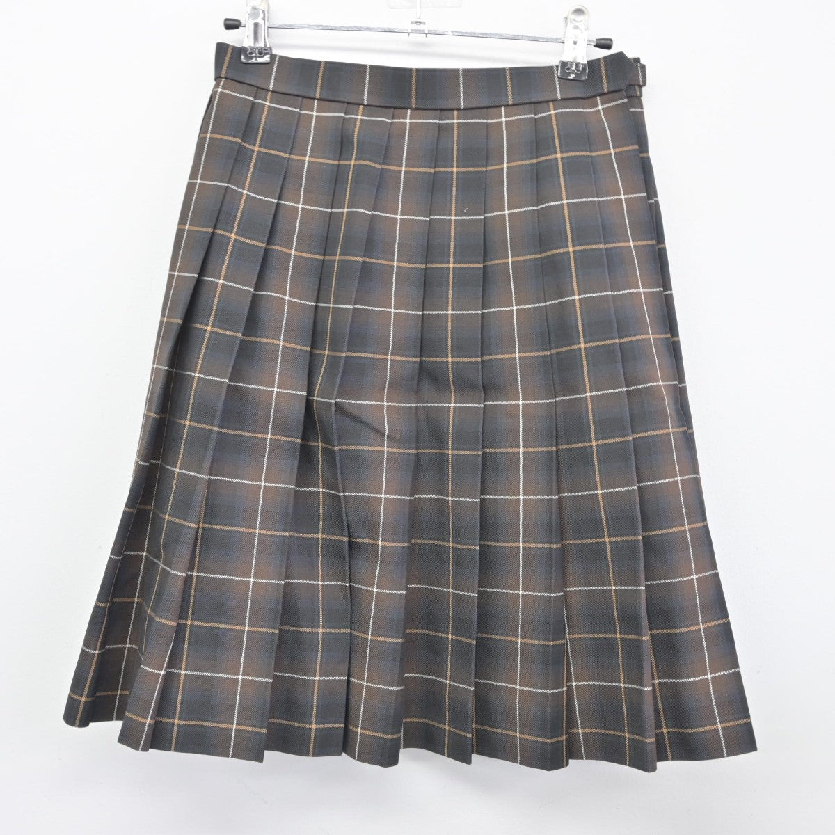 【中古】福岡県 九州産業大学付属九州高等学校 女子制服 4点（ニット・シャツ・スカート）sf036388