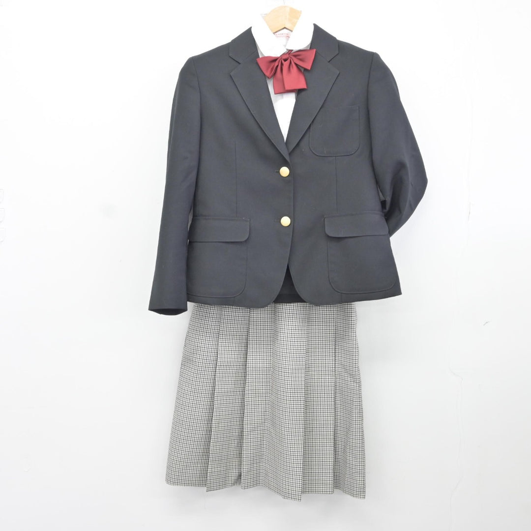 中学制服 ブレザー 中古】群馬県 太田市立旭中学校 女子制服 5点（ブレザー・ベスト