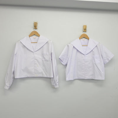 【中古】茨城県 勝田第一中学校 女子制服 2点（セーラー服）sf036399