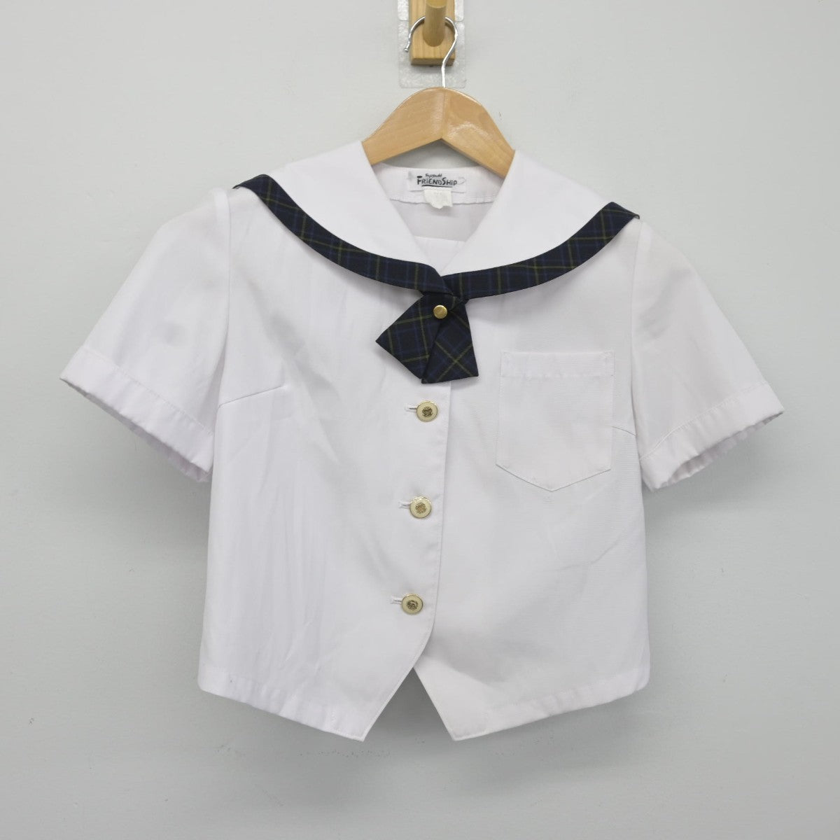 【中古】秋田県 城東中学校 女子制服 4点（セーラー服）sf036409