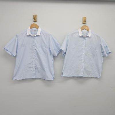 【中古】福島県 信夫中学校 女子制服 2点（シャツ・シャツ）sf036414