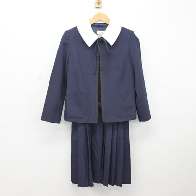 【中古】東京都 荒川第一中学校 女子制服 2点（ブレザー・ジャンパースカート）sf036421