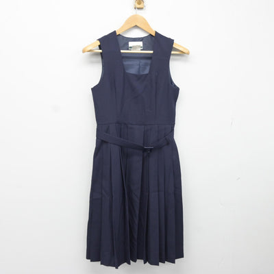 【中古】東京都 荒川第一中学校 女子制服 2点（ブレザー・ジャンパースカート）sf036421